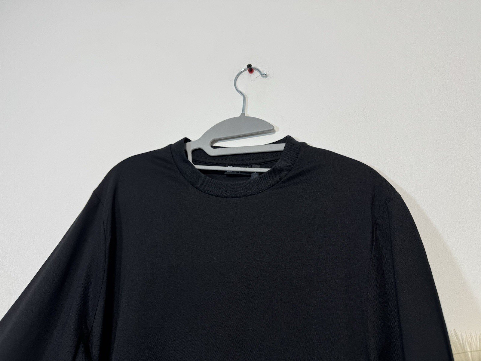 ASOS Black Crew Neck Long Sleeve Top Size S