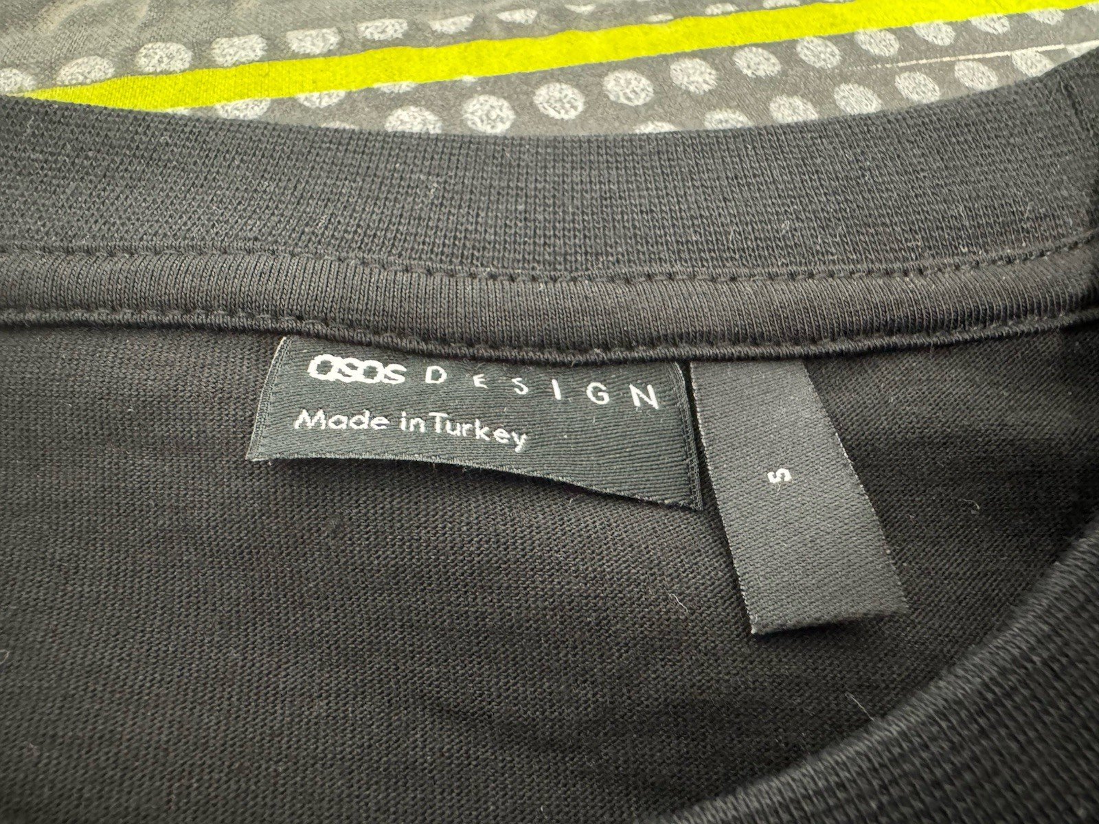 ASOS Black Crew Neck Long Sleeve Top Size S