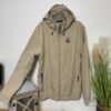 Beige Showerproof Full Zip Mesh Lined Hooded Jacket Size M