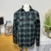 BooHooMan Deep Green Flannel Button Thru Shacket Size S