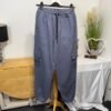 BoohooMan Blue/Grey Cotton Cargo Joggers Size S
