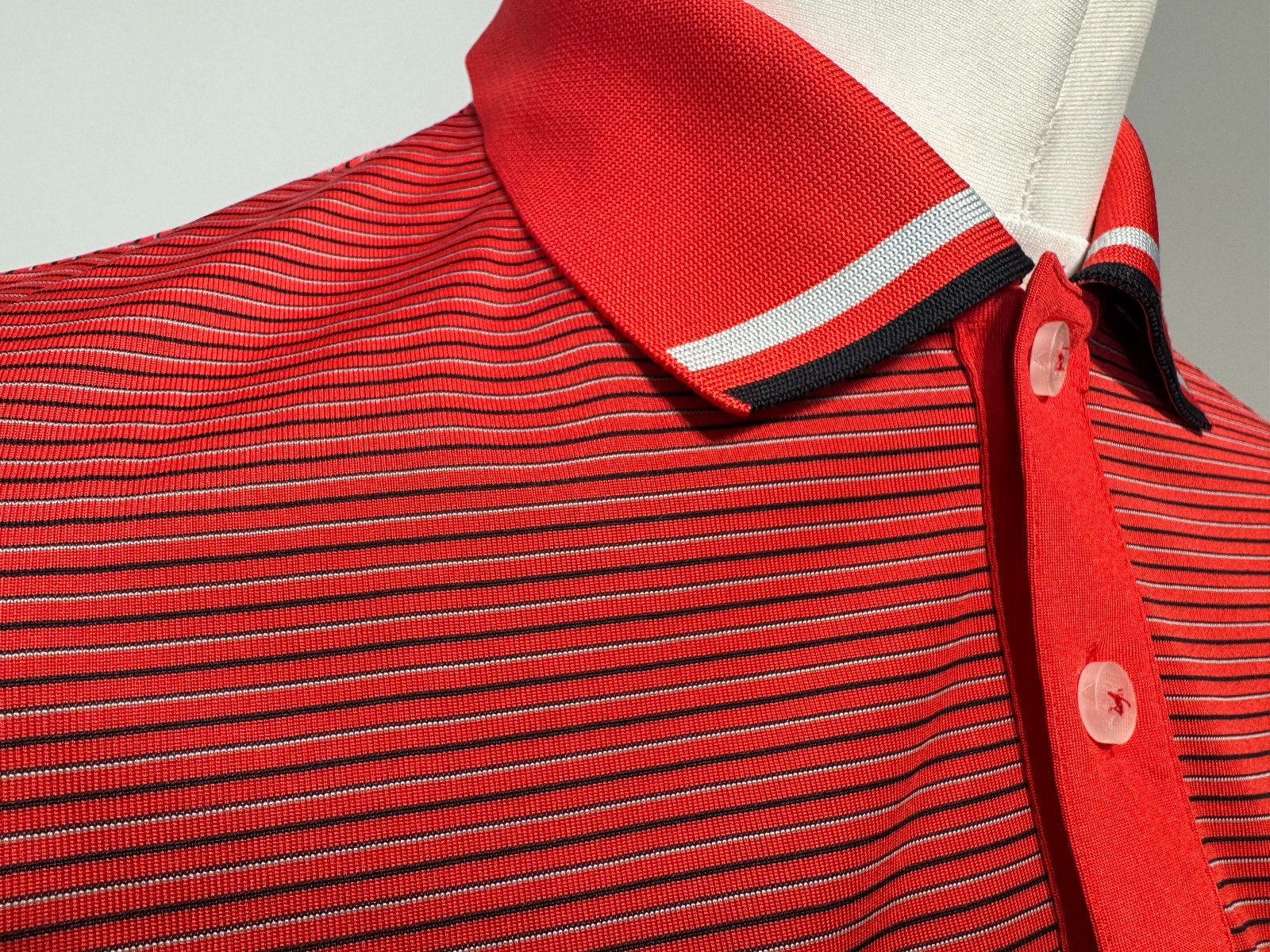 Callaway Red Stripe Polo Top