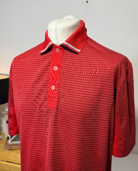 Callaway Red Stripe Polo Top