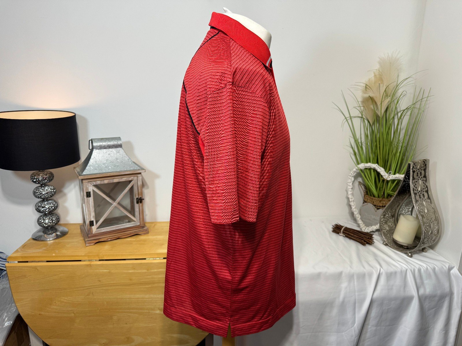 Callaway Red Stripe Polo Top