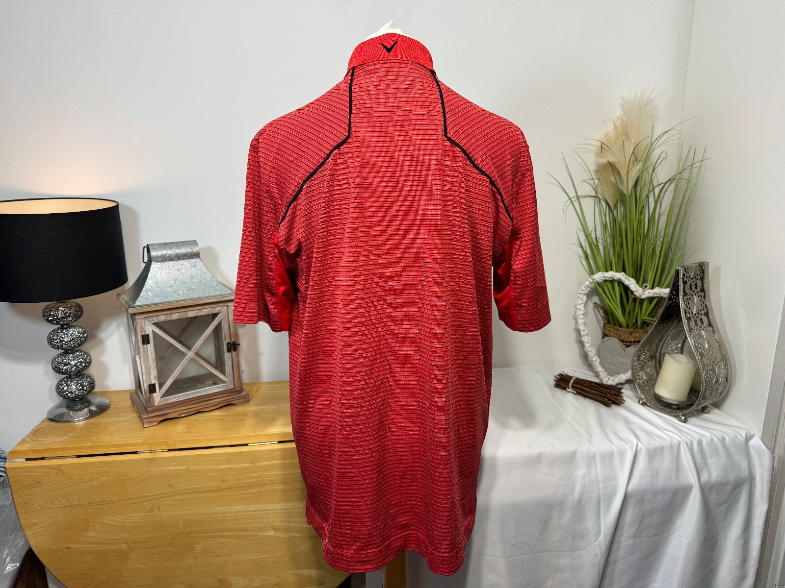 Callaway Red Stripe Polo Top