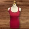 Cerise Pink Long T Shirt Racer Back Sleeveless Size XS