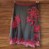 Coast Net Overlay Embossed Lined Skirt Size 8