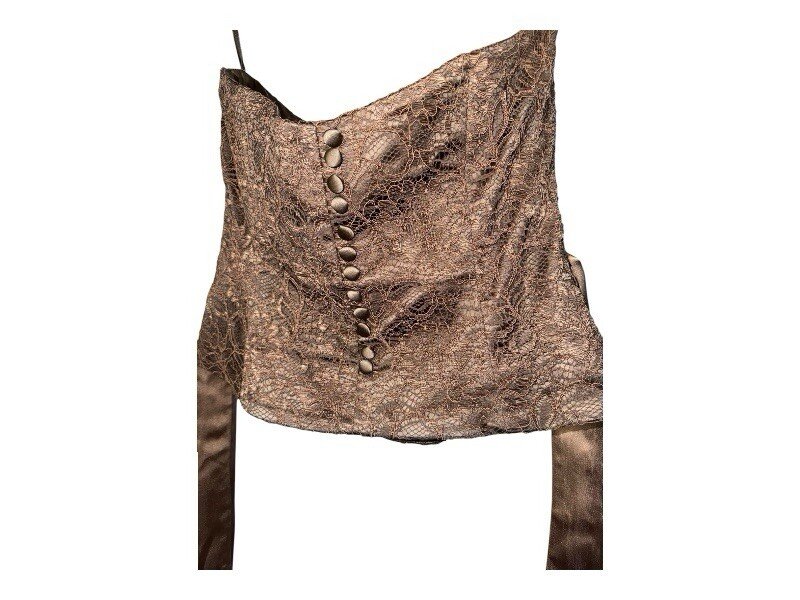 Coast Taupe Lace Detail Corset