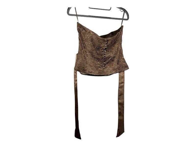 Coast Taupe Lace Detail Corset