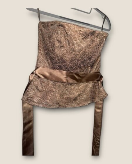 Coast Taupe Lace Detail Corset