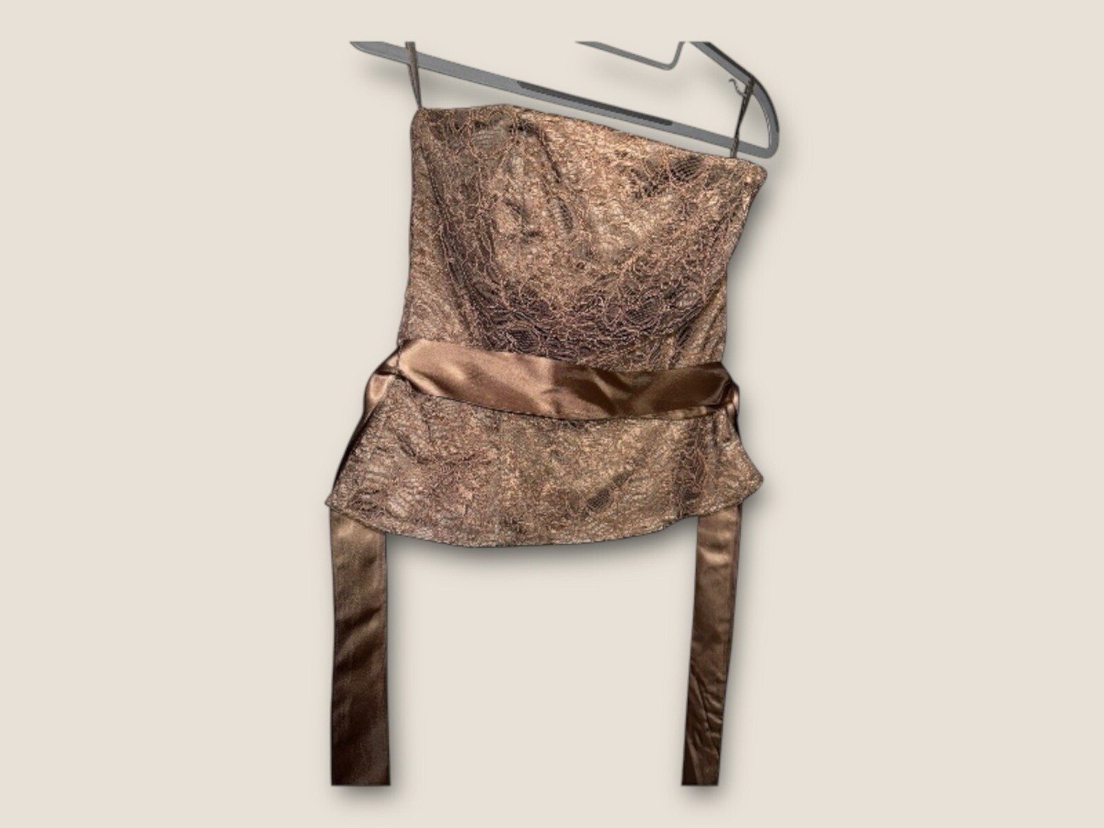 Coast Taupe Lace Detail Corset