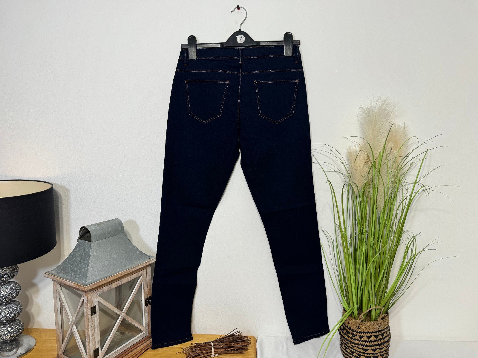 Dark Blue Stretch Skinny Jeans Size 12