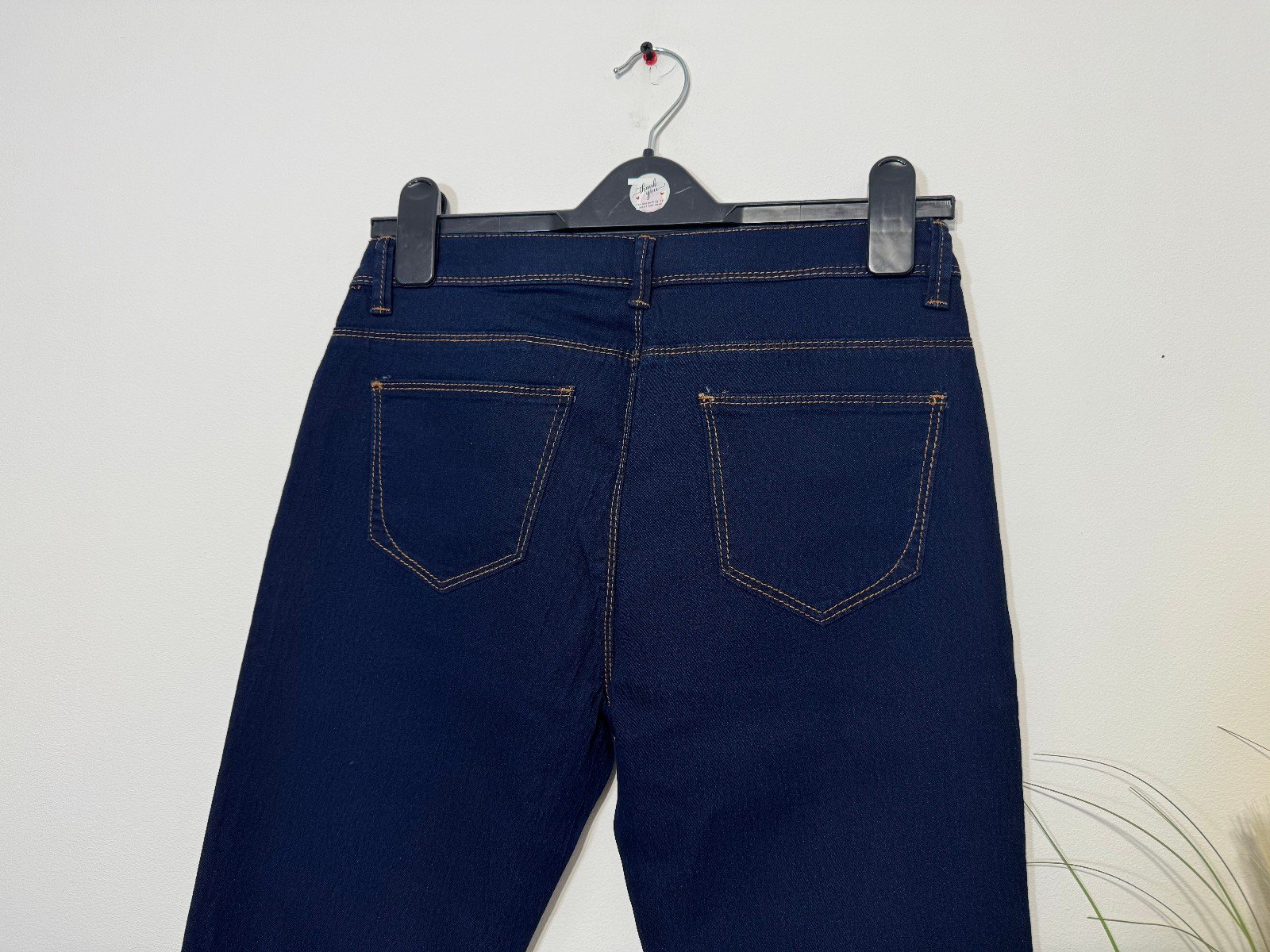Dark Blue Stretch Skinny Jeans Size 12