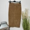 Denim Co Caramel Fine Cord Stretch Pencil Skirt Size 6