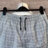 Denim&Co Grey Check Bermuda Shorts Elasticated Waist Drawstring  Pockets XS