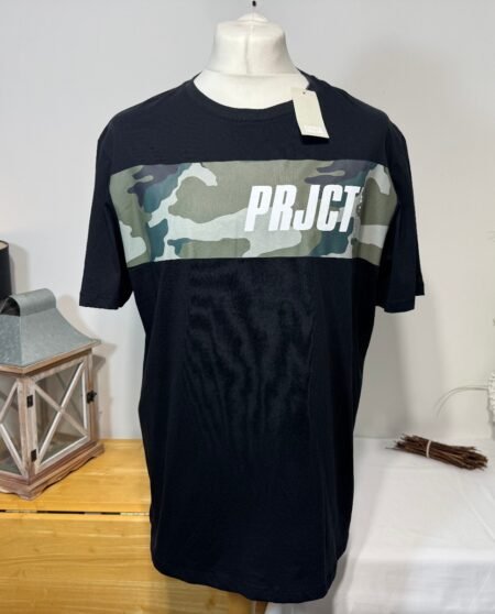 F&F Black Graphic T-Shirt Size XL