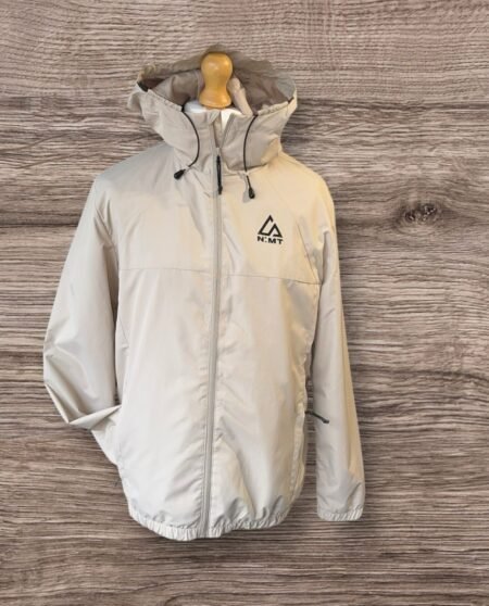 George Beige Showerproof Lined Hooded Jacket M. Read Description!