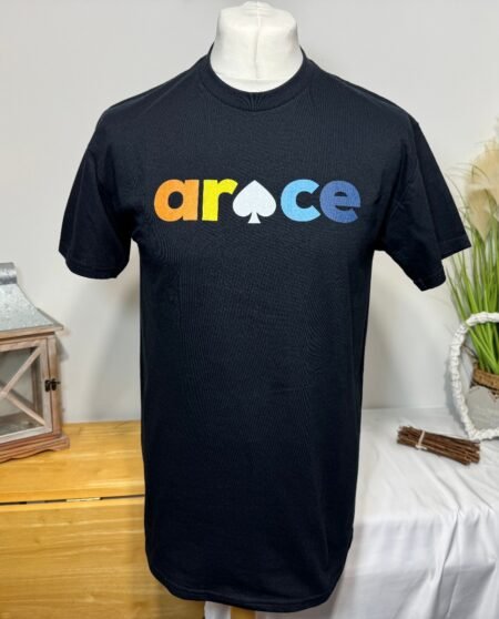 Gildan Heavy Cotton Black Graphic T-shirt Size M