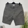 Grey Straight Fit Chino Shorts W32