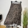 Leopard Print Wrap Effect Maxi Skirt Size 8