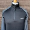 Man Active 1/4 Zip High Neck Two Tone Gym Top Size S