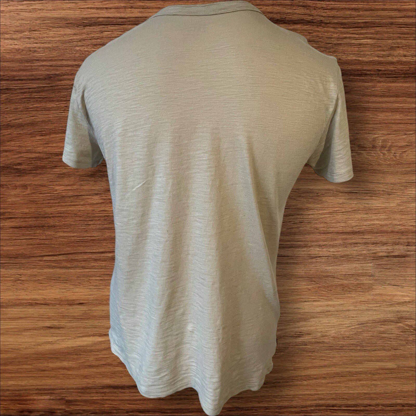 Mens Gap Beige Sports T Shirt Short Sleeve Front Motif Size S
