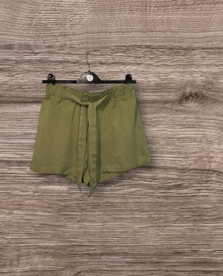 Primark Kharki Shorts Elasticated Waist With Tie Size 12