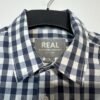 Real Clothing Company Blue Check Short Sleeve Shirt Size L