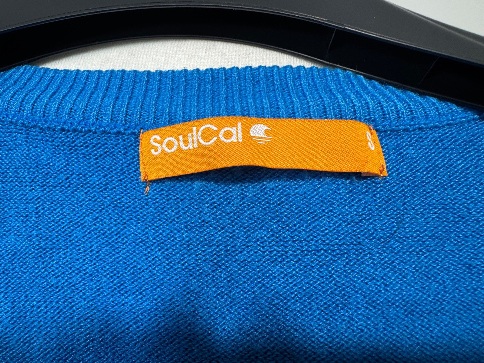 SoulCal Azure Blue Button Thru Knit Cardigan Size S