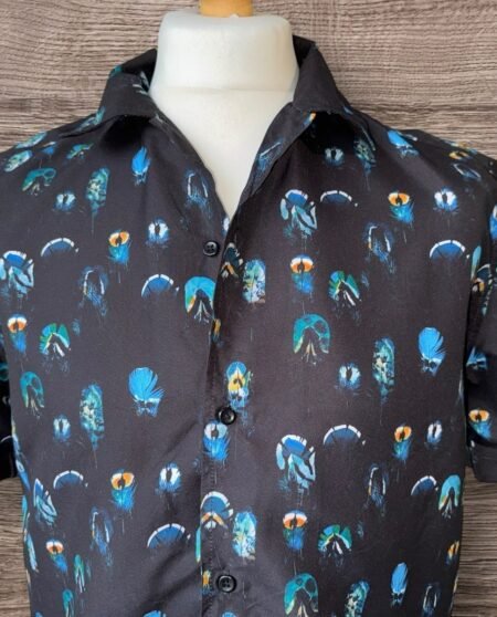 South Beach Funky Beach Shirt Lightweight Button Thru Size M