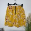 Sunshine Yellow Floral Mesh Lined Swim Shorts Size M