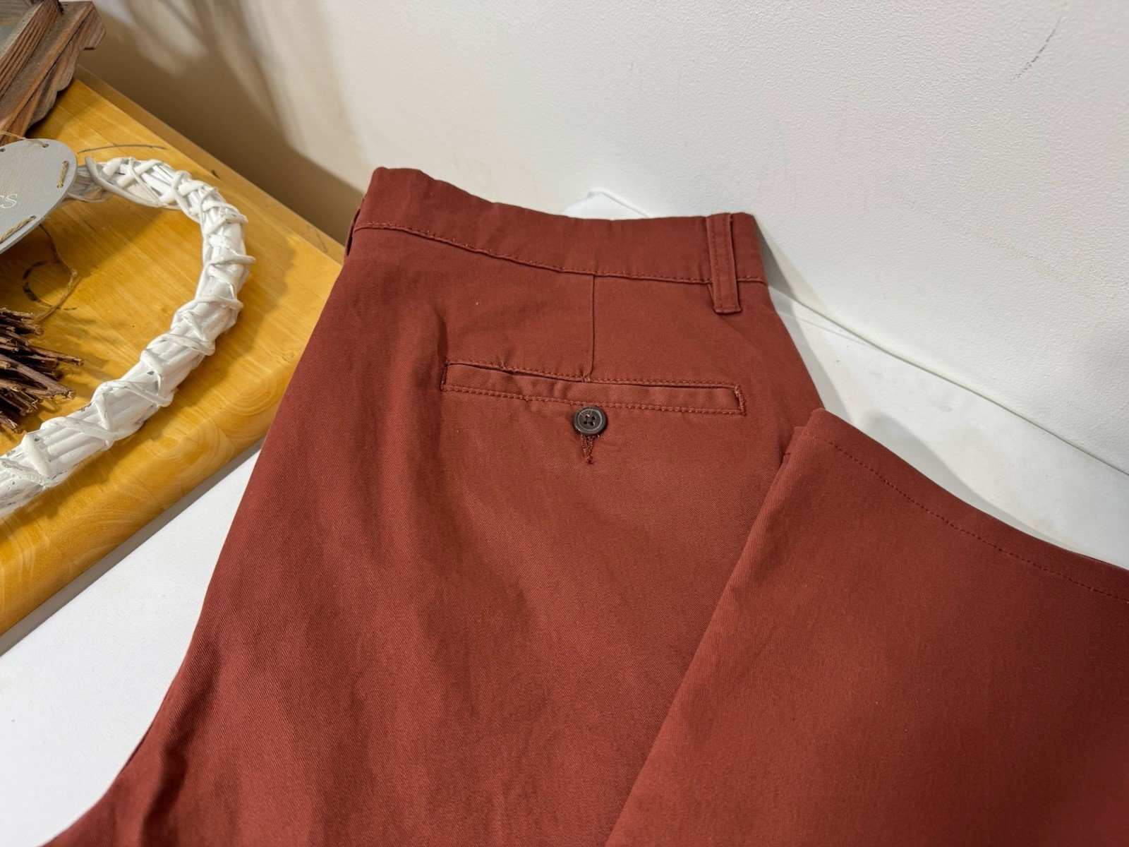 Terracotta Straight Leg Chinos W36 L28