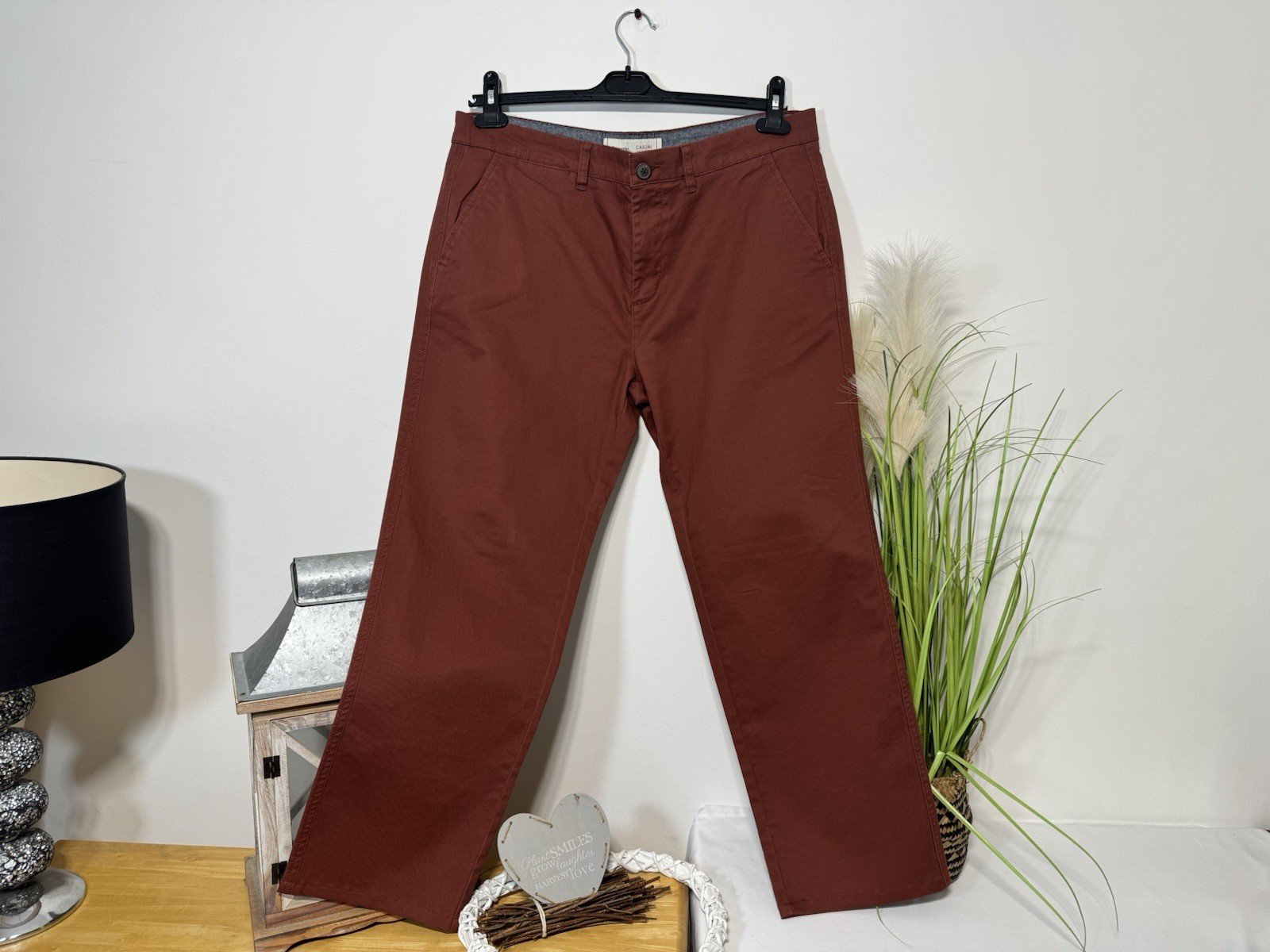 Terracotta Straight Leg Chinos W36 L28