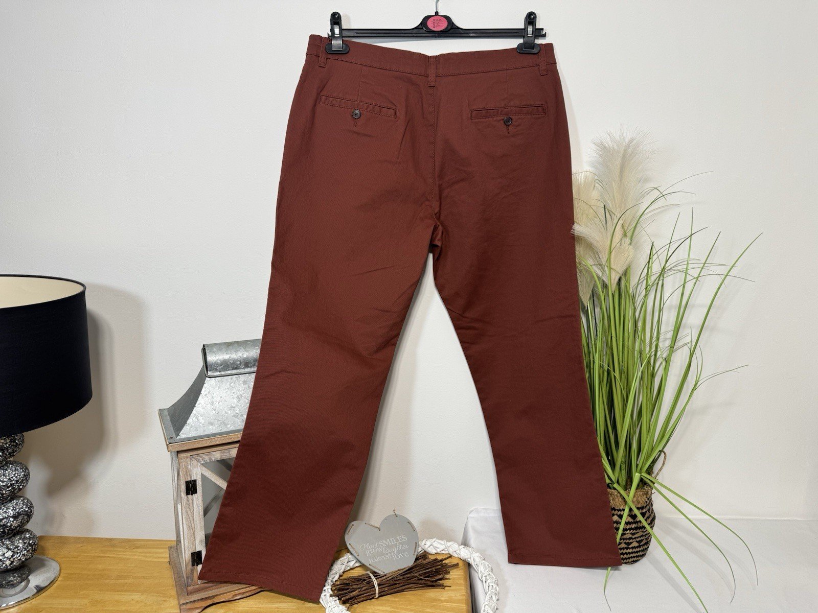 Terracotta Straight Leg Chinos W36 L28