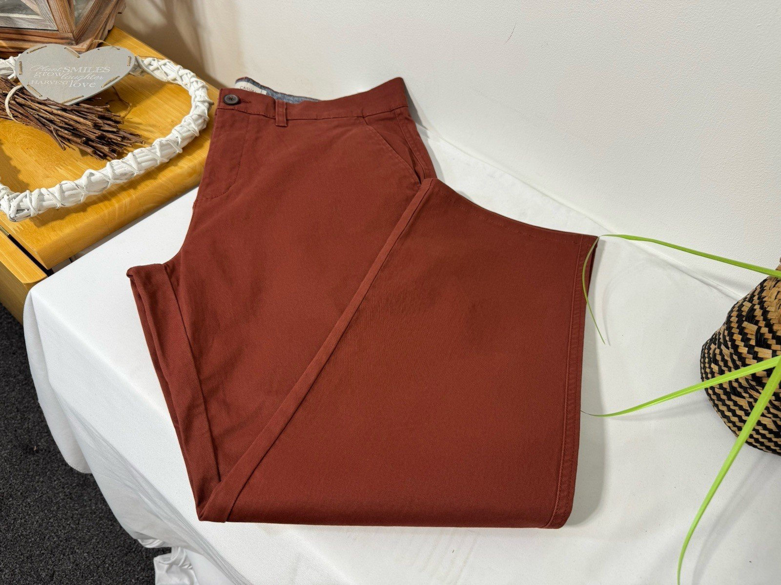 Terracotta Straight Leg Chinos W36 L28