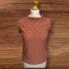 Womens New Look Terracotta Broderie Anglaise Style Top Frill Collar/Sleeve S 8