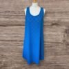 Zooni Royal Blue Broderie Stretch Swing Summer Dress Size 14