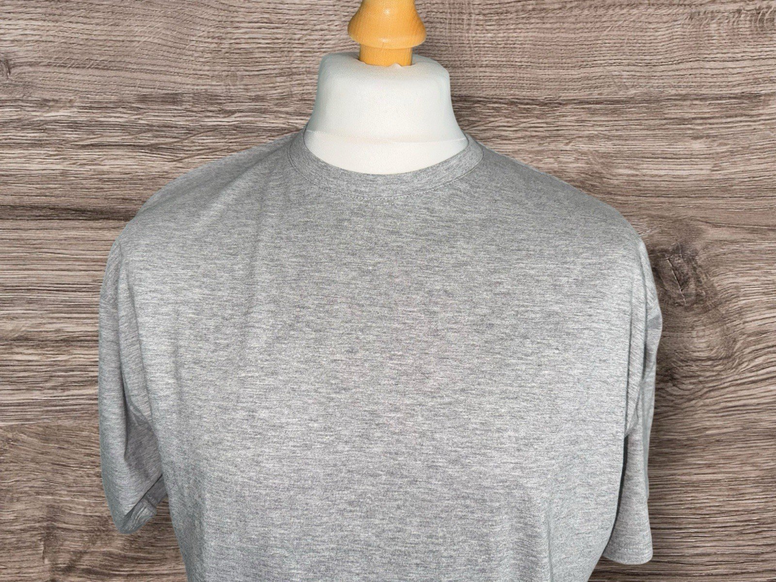 BNWT Primark Marl Grey Cotton Blend Crew Neck T-shirt Size L