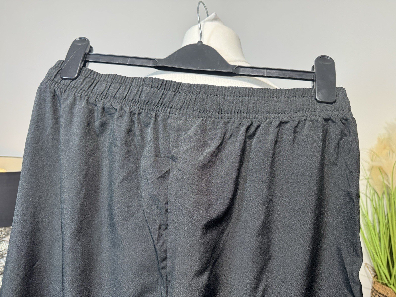 Black Lightweight Straight Fit Joggers Size 2XL