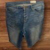 Blue Stonewash Denim Shorts Button Fly Close Pockets Size 36 Waist