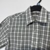 Check Cotton Blend Short Sleeve Shirt Size S