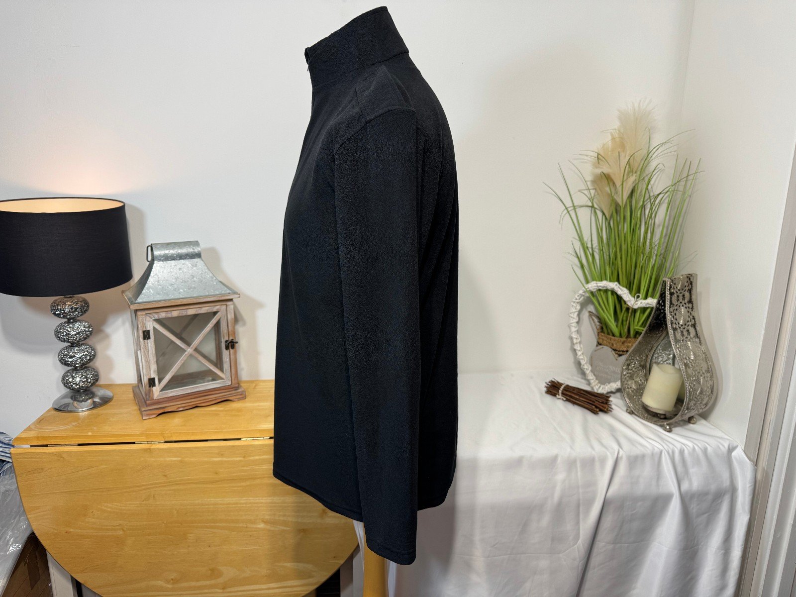 Churchill Hunter Apparel Black Super Soft 1/4 Zip Funnel Neck Fleece Size M