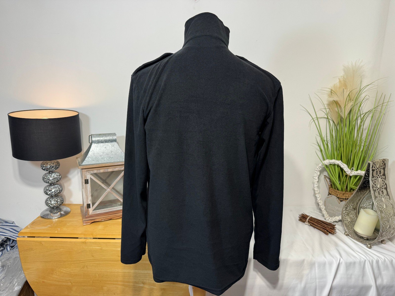 Churchill Hunter Apparel Black Super Soft 1/4 Zip Funnel Neck Fleece Size M