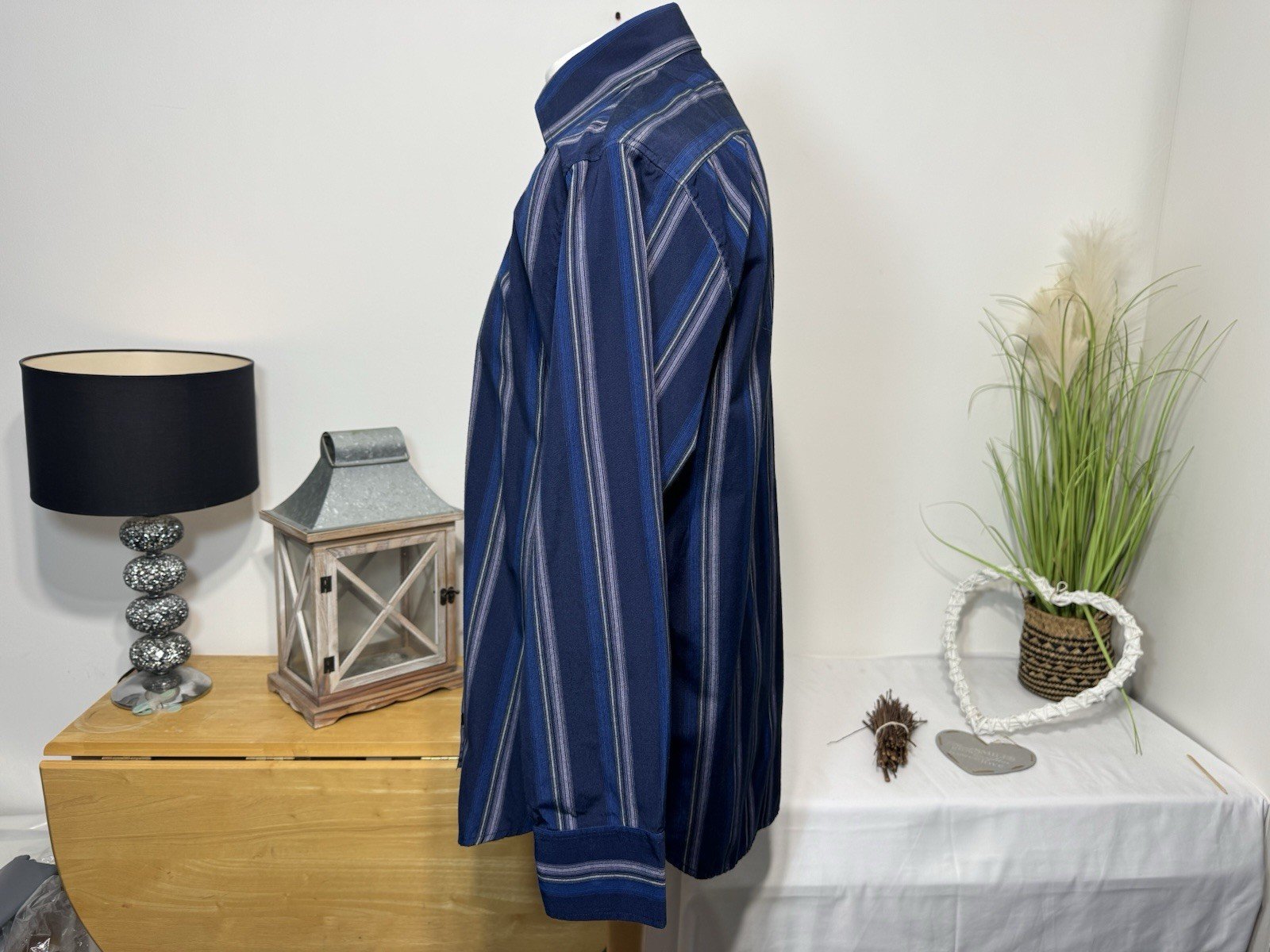 Duke Stripe Long Sleeve Shirt Size L