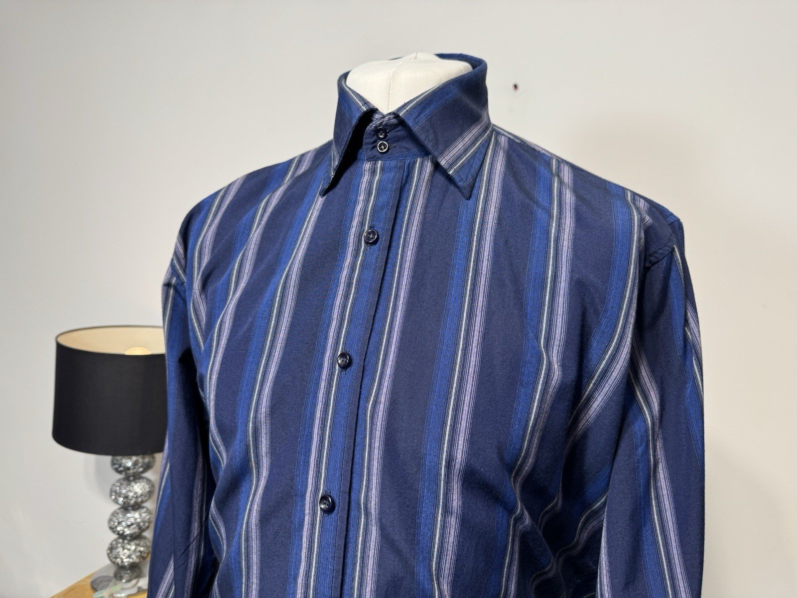 Duke Stripe Long Sleeve Shirt Size L