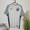 England Nike White Graphic Dri-Fit Football Shirt Size M