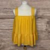 George Mustard Stretch Strappy Top Frill Hem Size 18