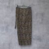 Leopard Print Cotton  Beach Wrap Skirt With Ties One Size