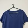 M&S The Fitted Navy V-Neck Short Sleeve T-Shirt Size 8