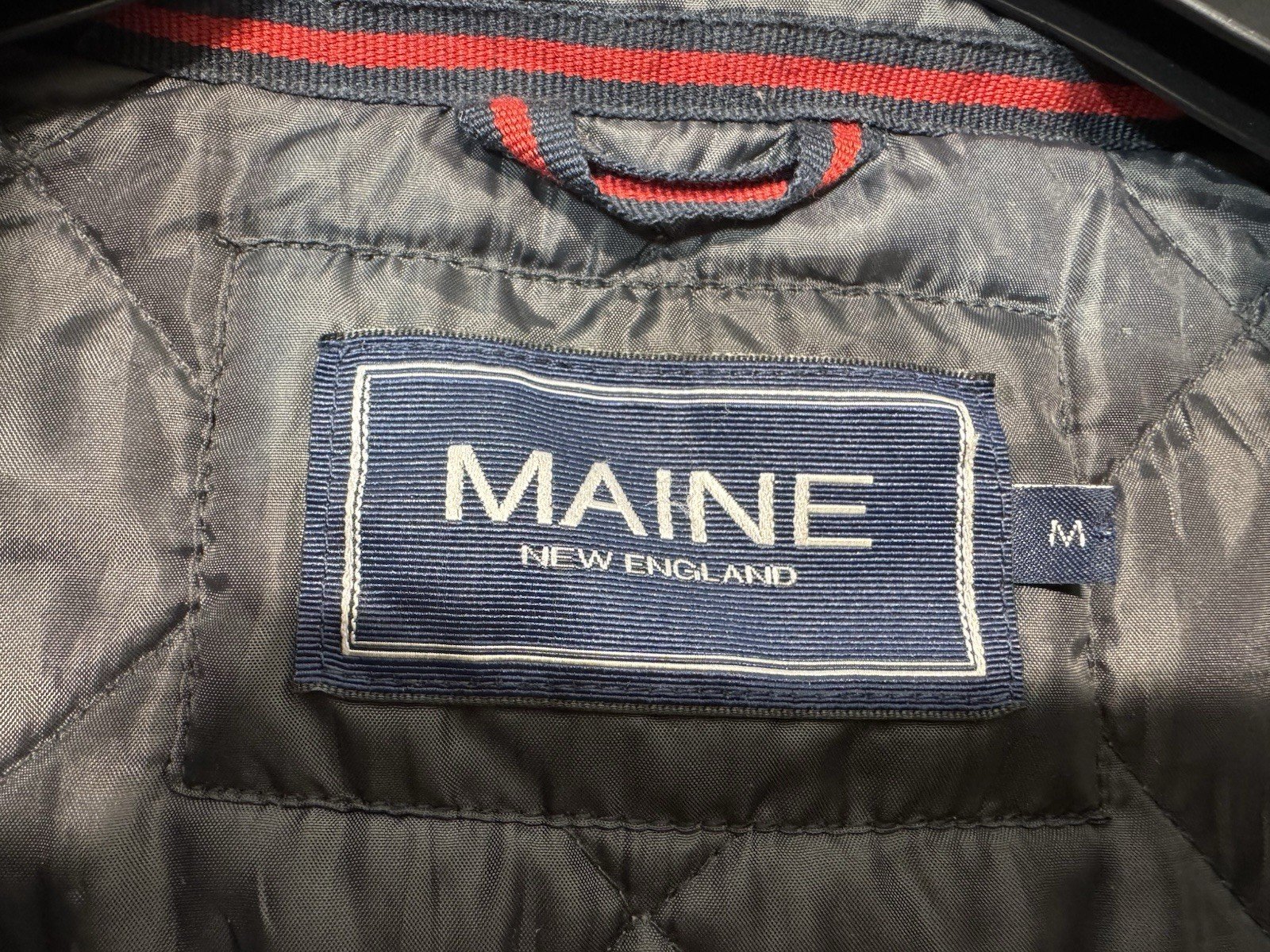 Maine Grey Fleck Lined Full Zip High Collar Gilet Size M